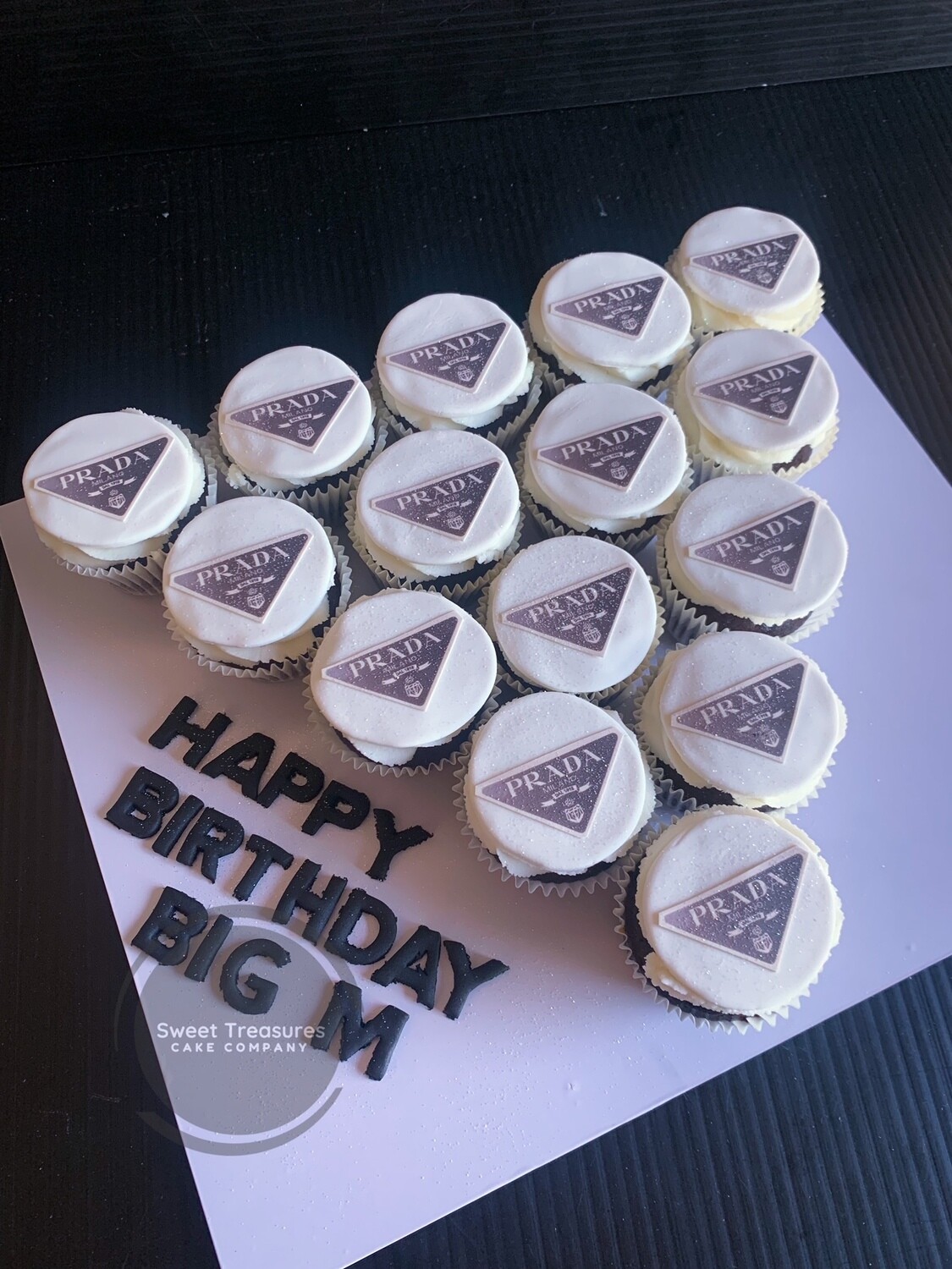 Prada Birthday Cupcakes