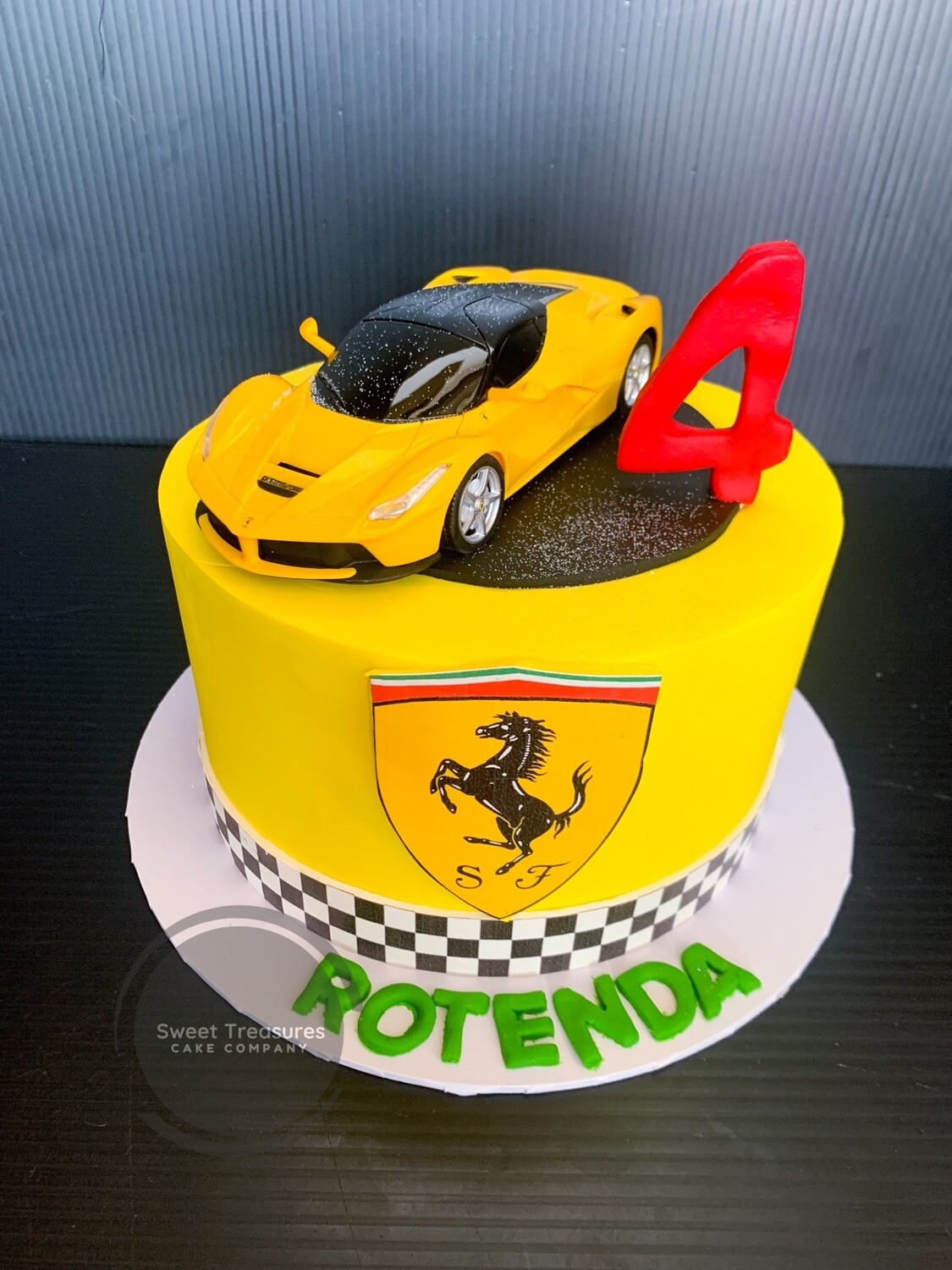 Ferrari Single tier cake