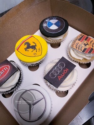 Luxury Cars themed cupcakes