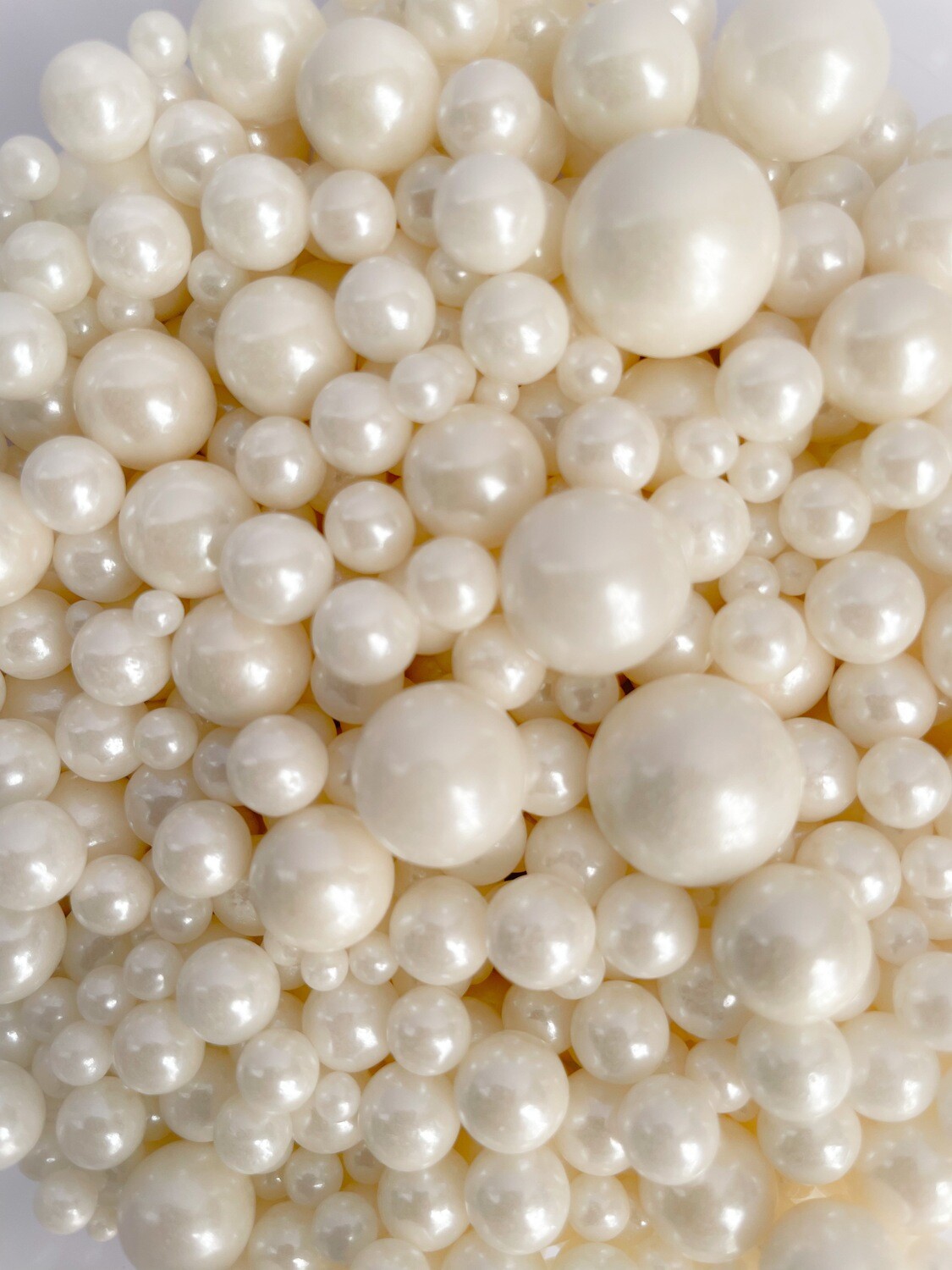 Sugar Pearls (Pearled) White