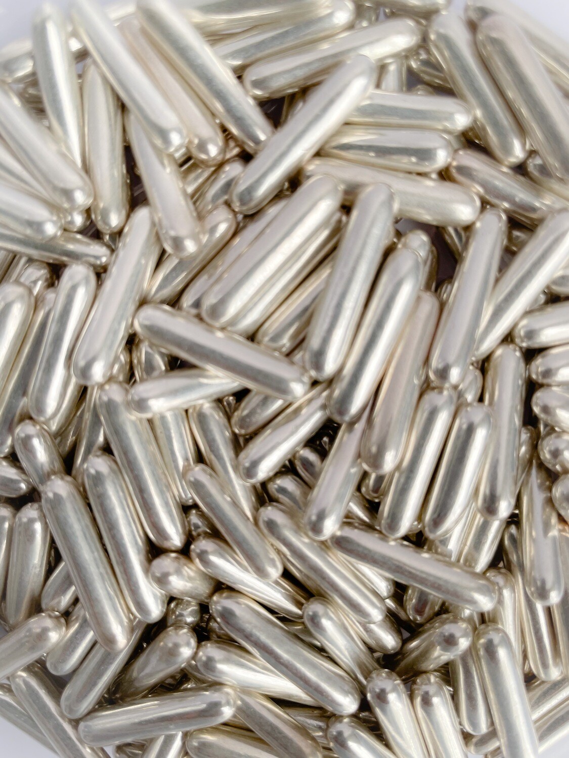 Sugar Pearls (Rods) Silver