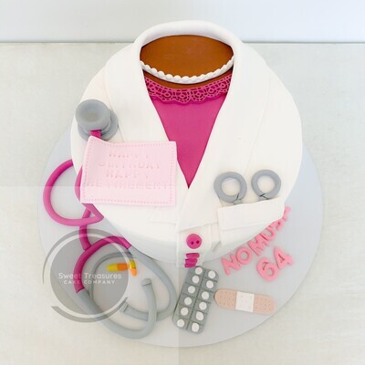 Nurse Single tier Cake