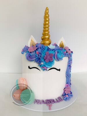 Unicorn Single tier Cake