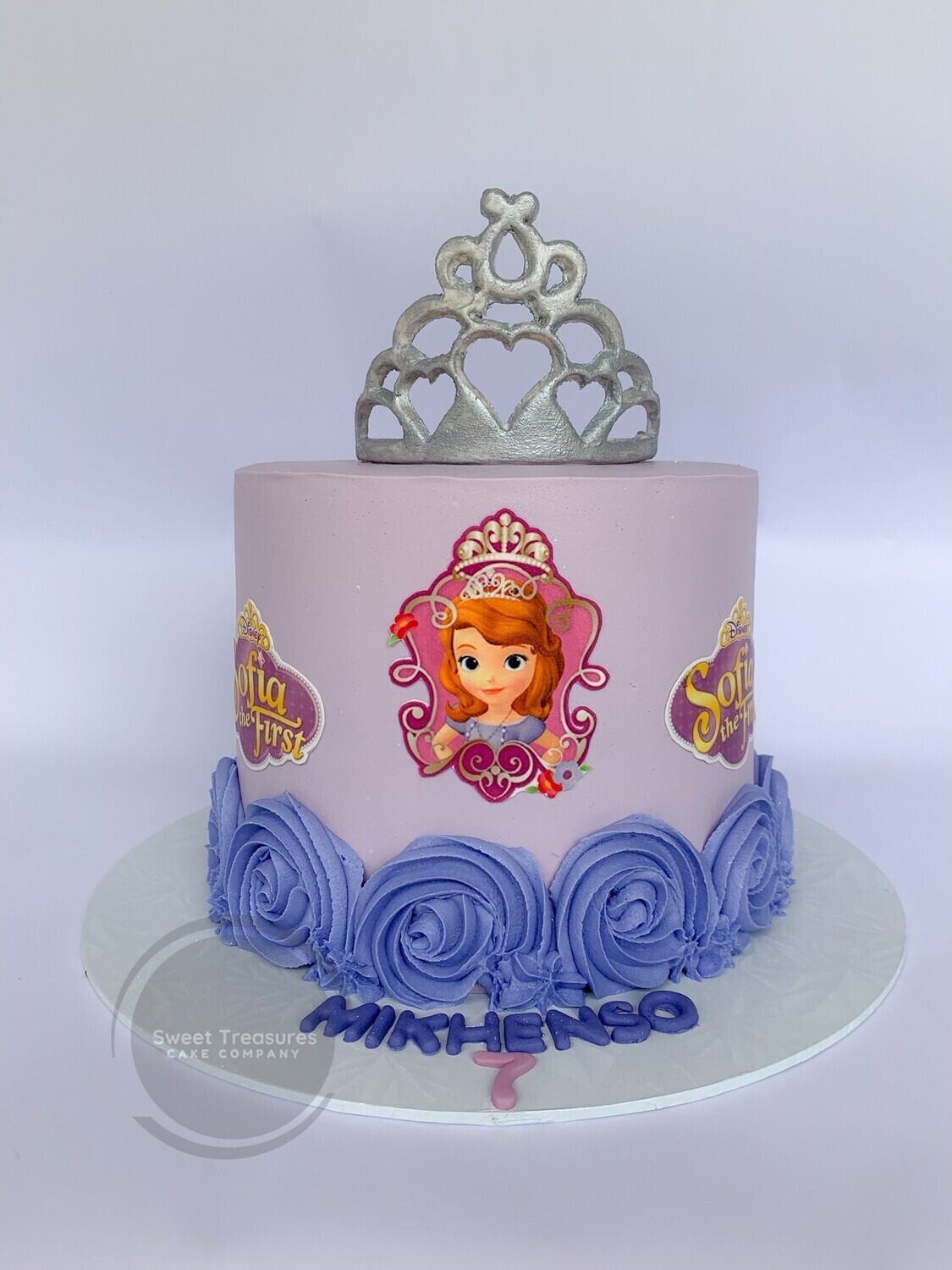 Single tier Sofia the First Cake