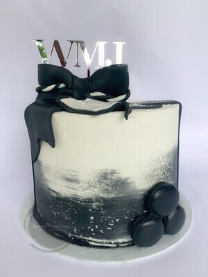 Single tier Ombre buttercream cake