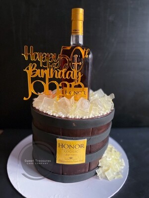 Ice Bucket Alcohol Single tier cake