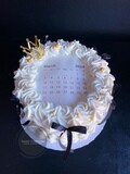 Round Burn Reveal Buttercream Single tier Cake