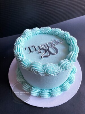 Simply Sweet Single Tier Celebration Cake