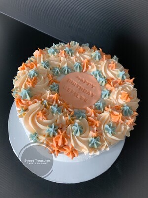 Simply Sweet Single Tier Celebration Cake