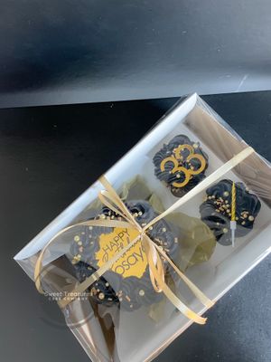 Black and Gold Mirror Bento Cake Box