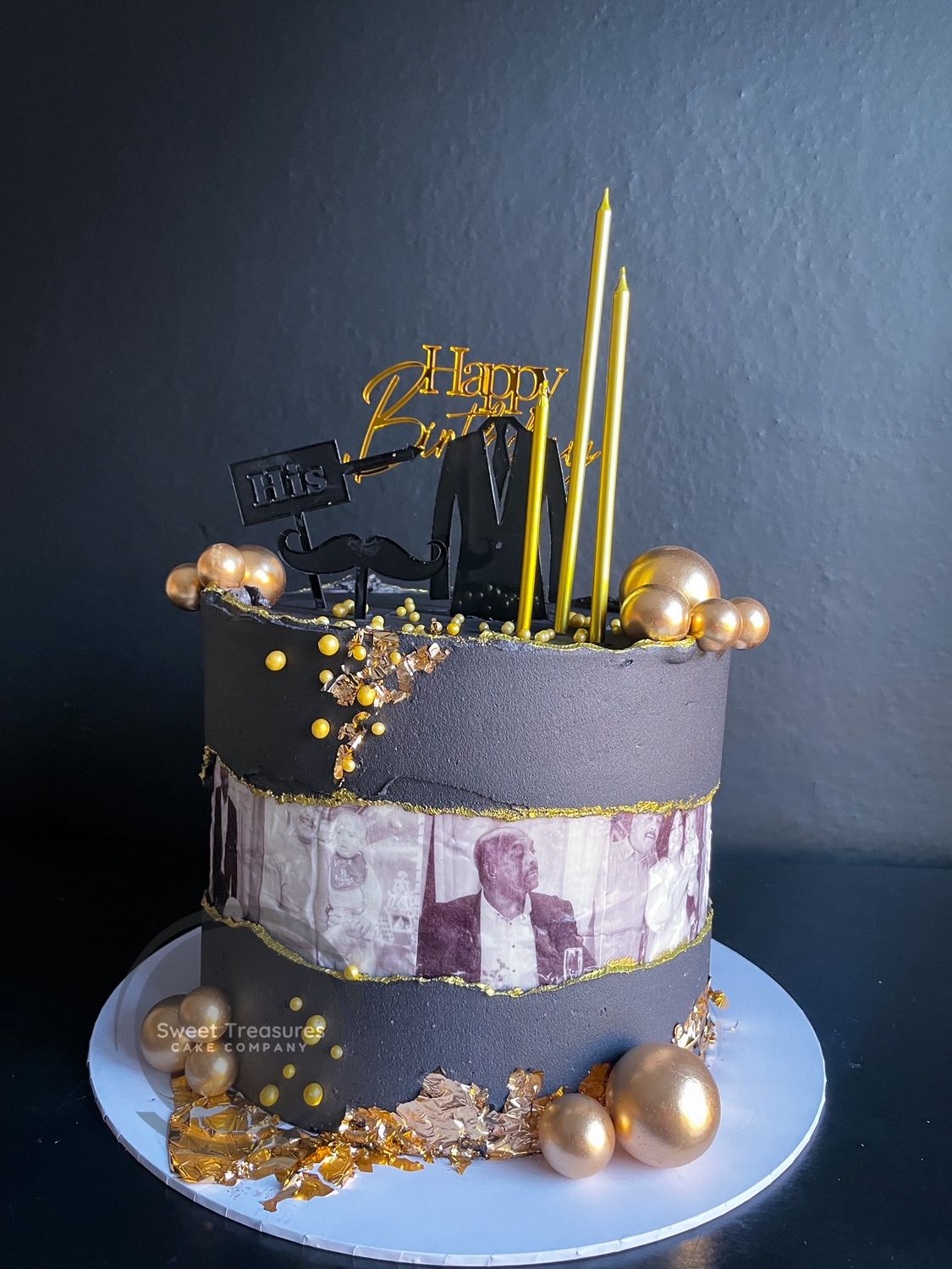 Fault Line Photos Single tier Cake