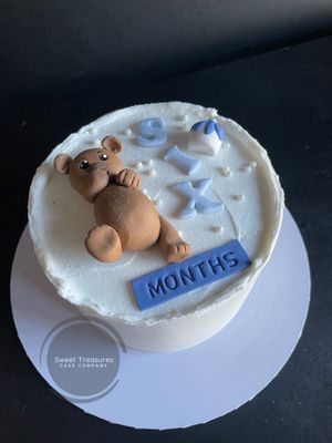 Teddy Milestone Bento Cake