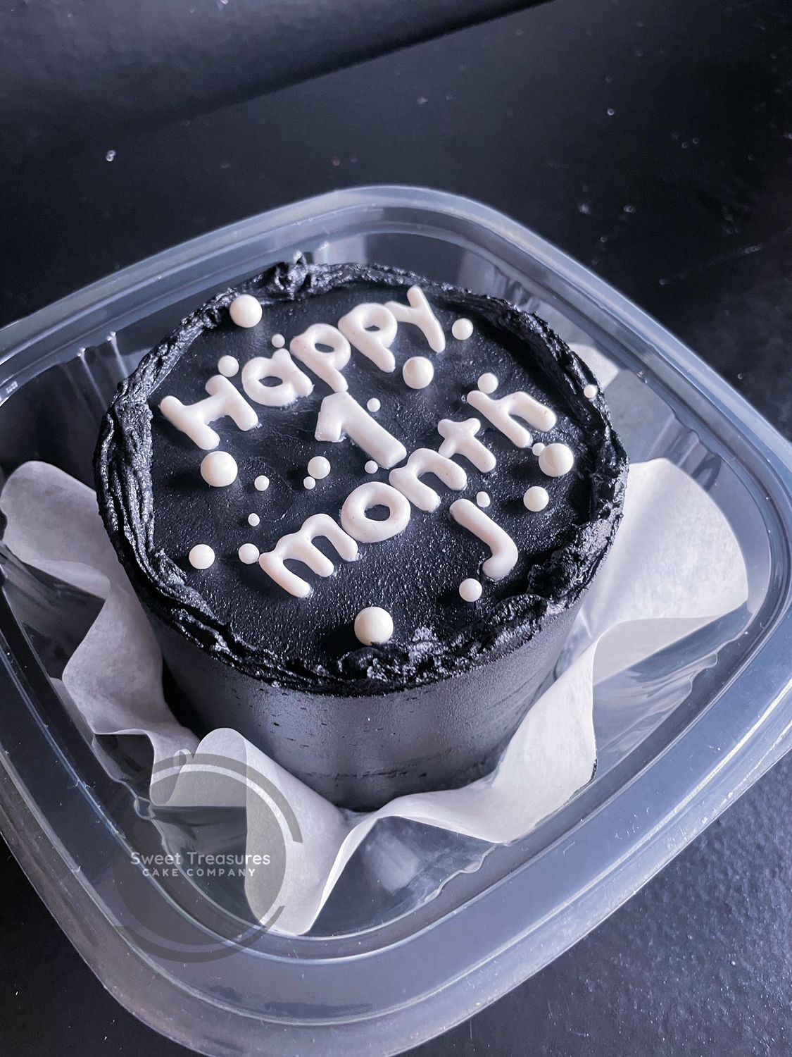 Black Milestone Bento Cake