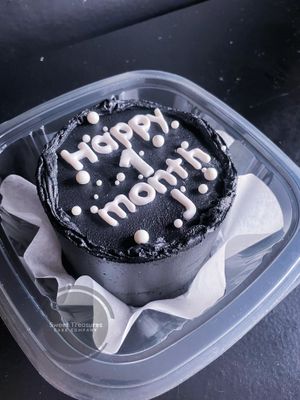 Black Milestone Bento Cake