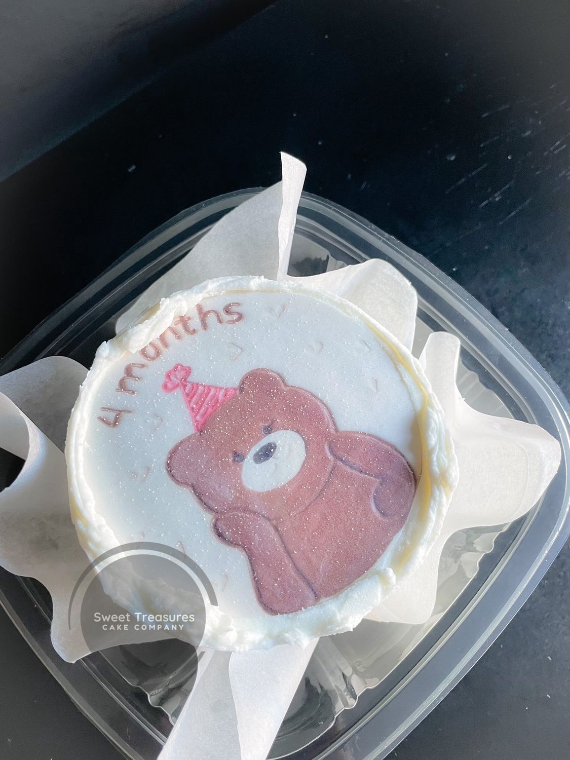 Teddy Milestone Bento Cake