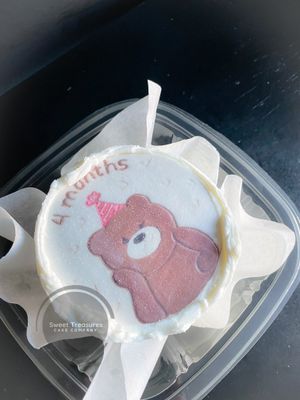 Teddy Milestone Bento Cake