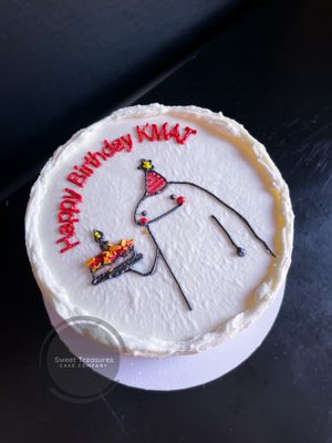 Doodle drawing Birthday Bento Cake