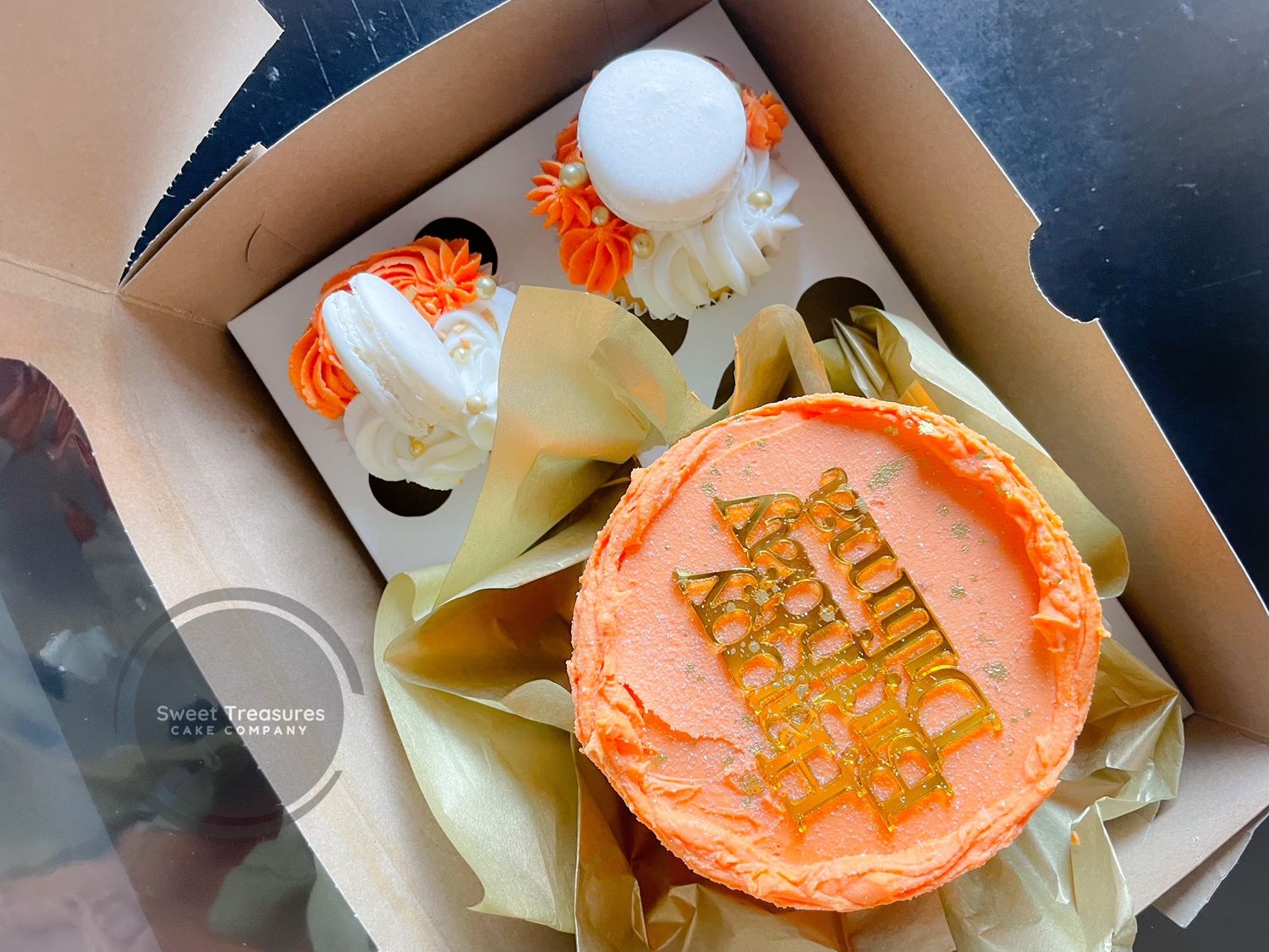 Orange Bento Cake Box