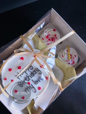 Hearts Bento Cake Box