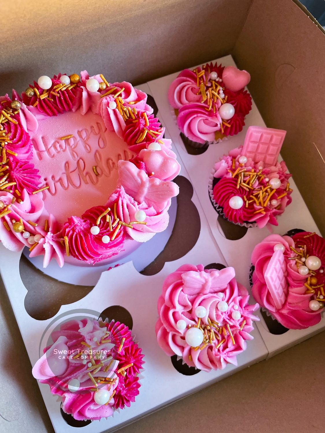 Pink Bento Cake Box