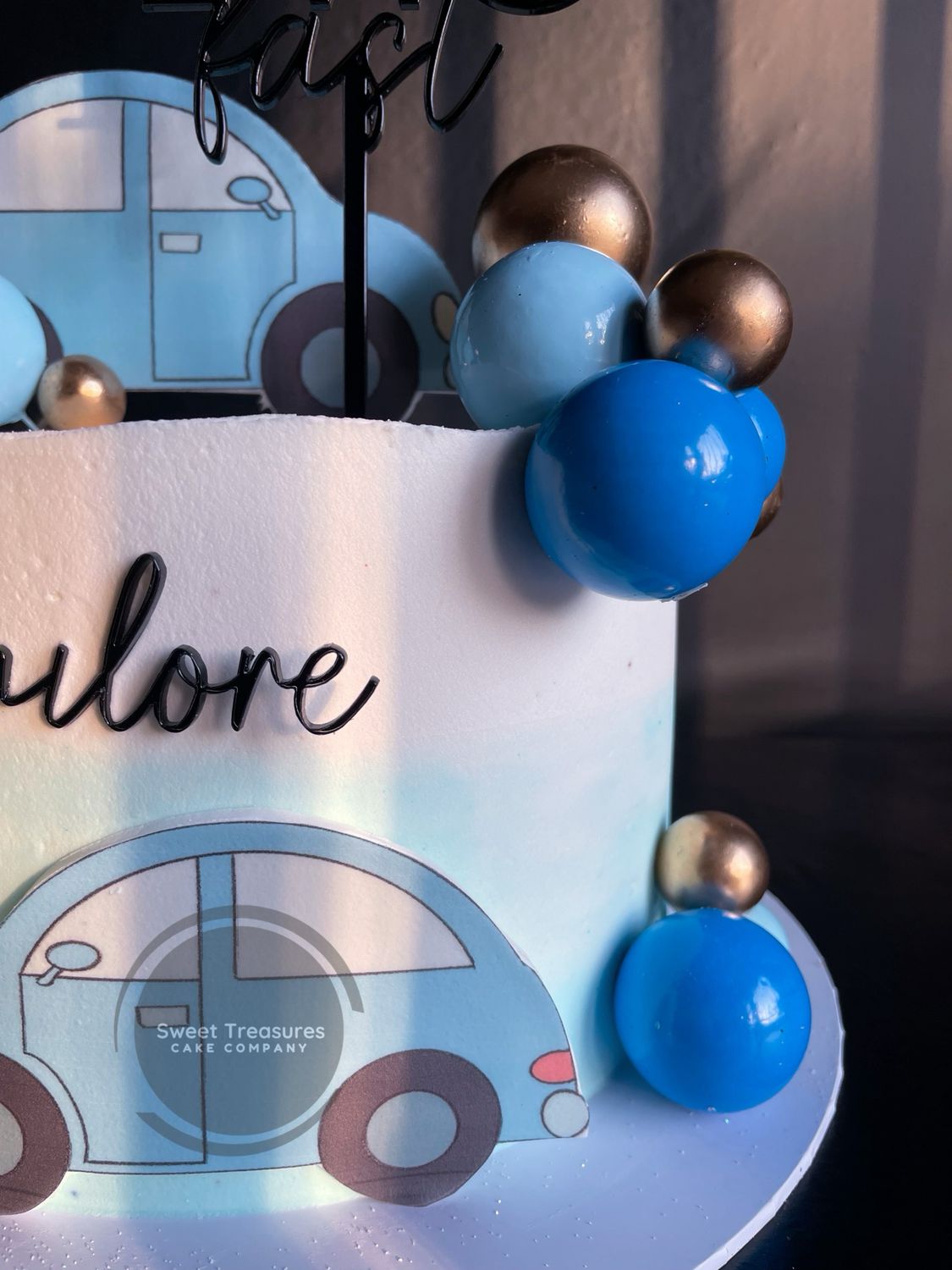 Cars themed Single tier cake