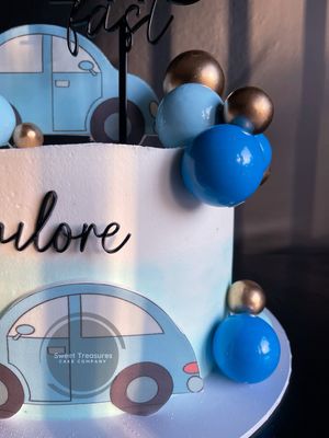 Cars themed Single tier cake