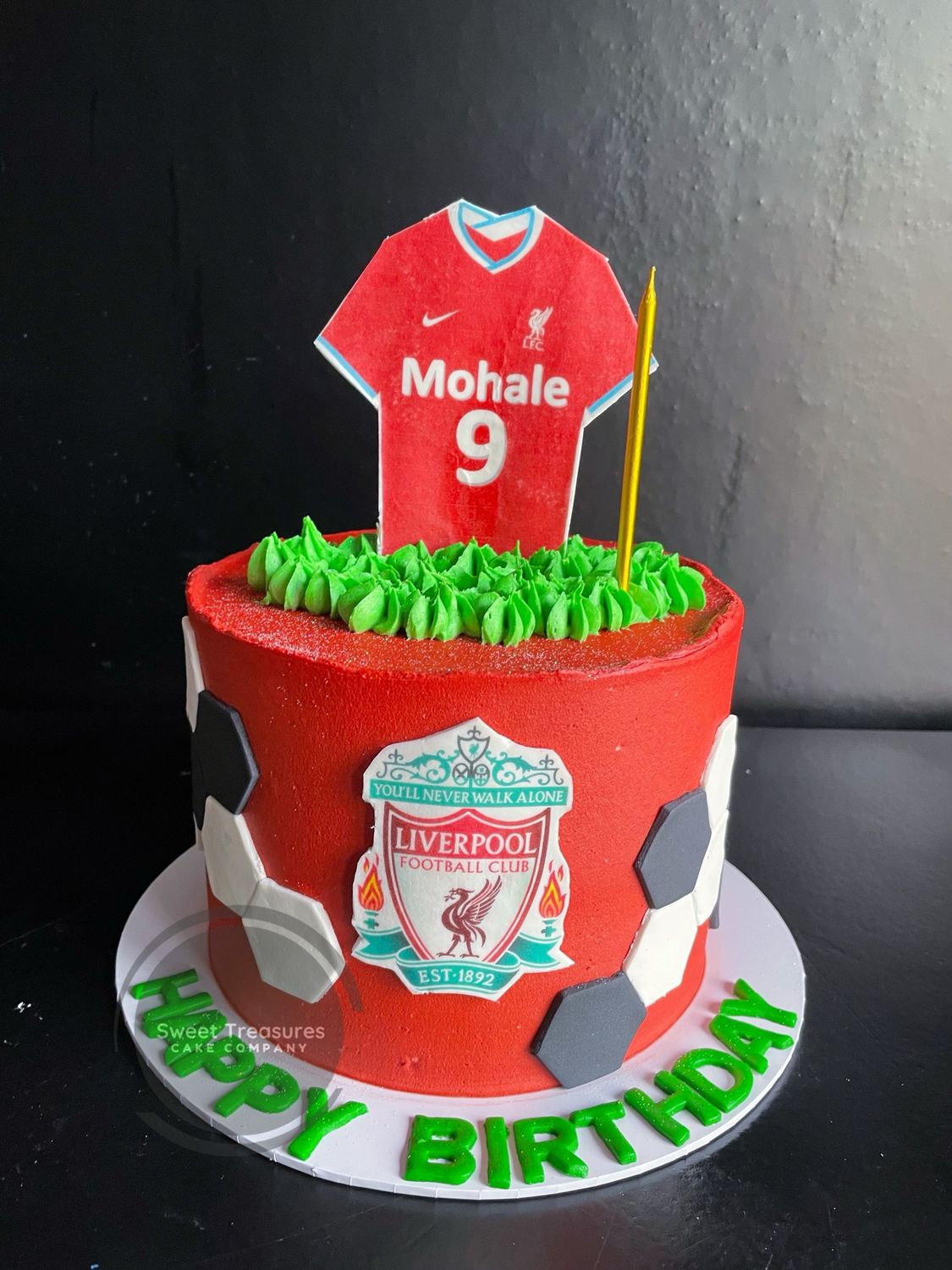 Liverpool Single tier Cake