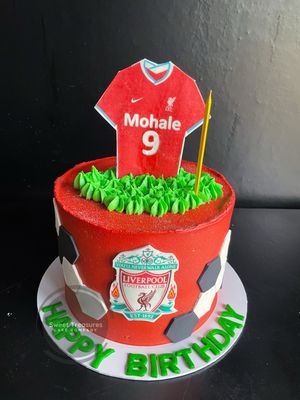 Liverpool Single tier Cake