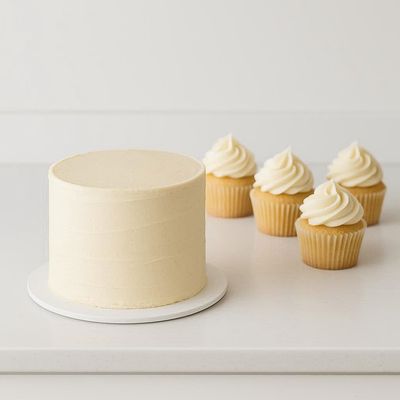 cake_xo Vanilla Cake Mix - Bento cake with Cupcakes