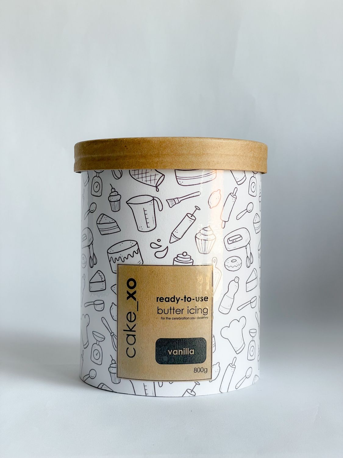 cake_xo Ready to use Vanilla Butter Icing, Size: 800g Tub