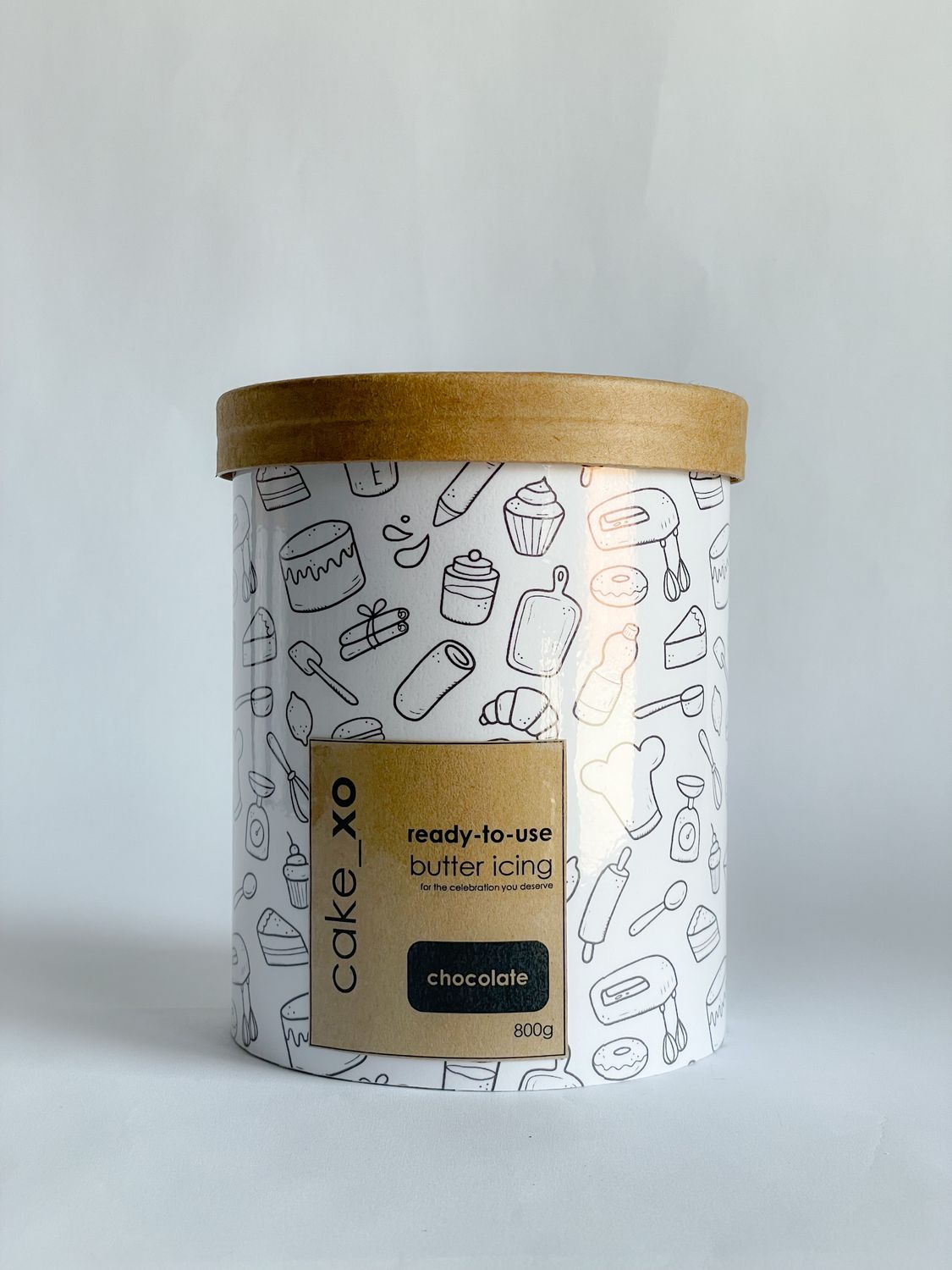 cake_xo Ready to use Chocolate Butter Icing, Size: 800g Tub