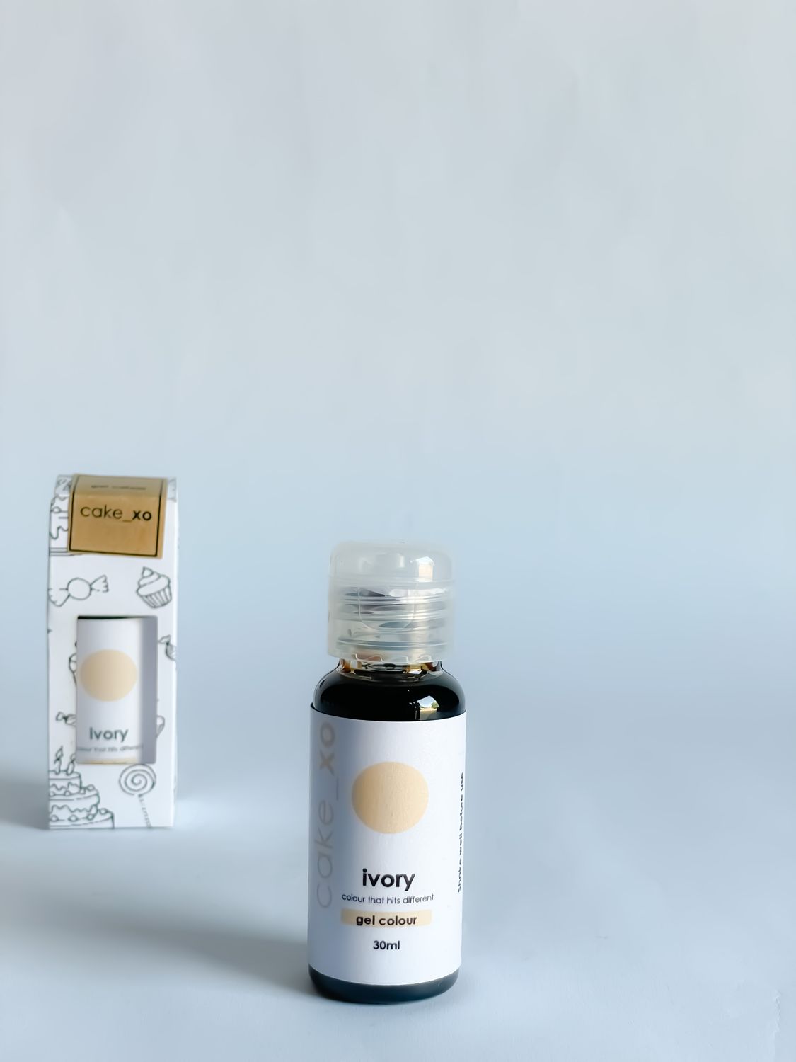 cake_xo Gel Food Colour | Ivory