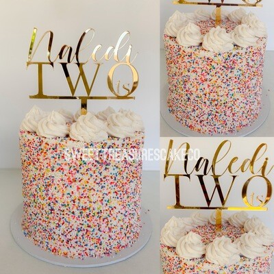 Sprinkles Single tier Cake