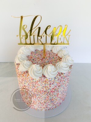 Sprinkles Single tier Cake