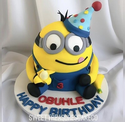 3d Minion Single tier Cake