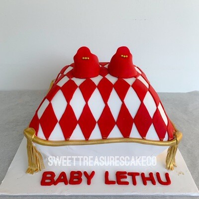 Pillow Baby Shower Single tier Cake