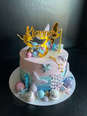 Mermaid Single tier cake