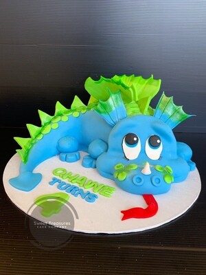 3D Dinosaur / dragon Single tier cake