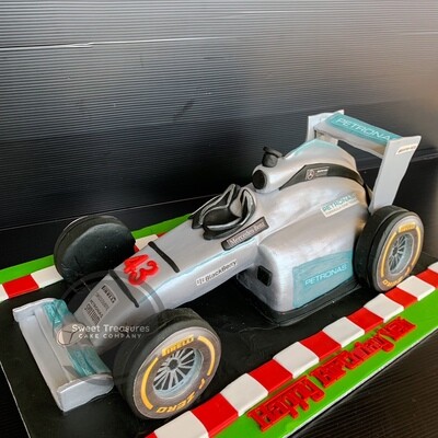 3d F1 Car Single tier cake