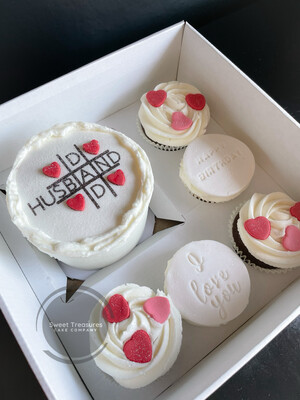 Hearts Bento Celebration Cake Box