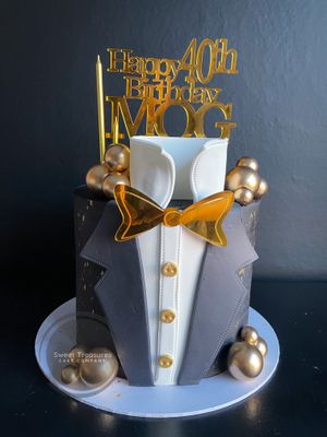 Suit &amp; Tie Single tier Cake