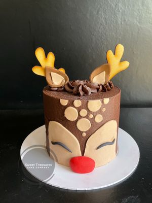 Rudolf the Reinder themed Cake