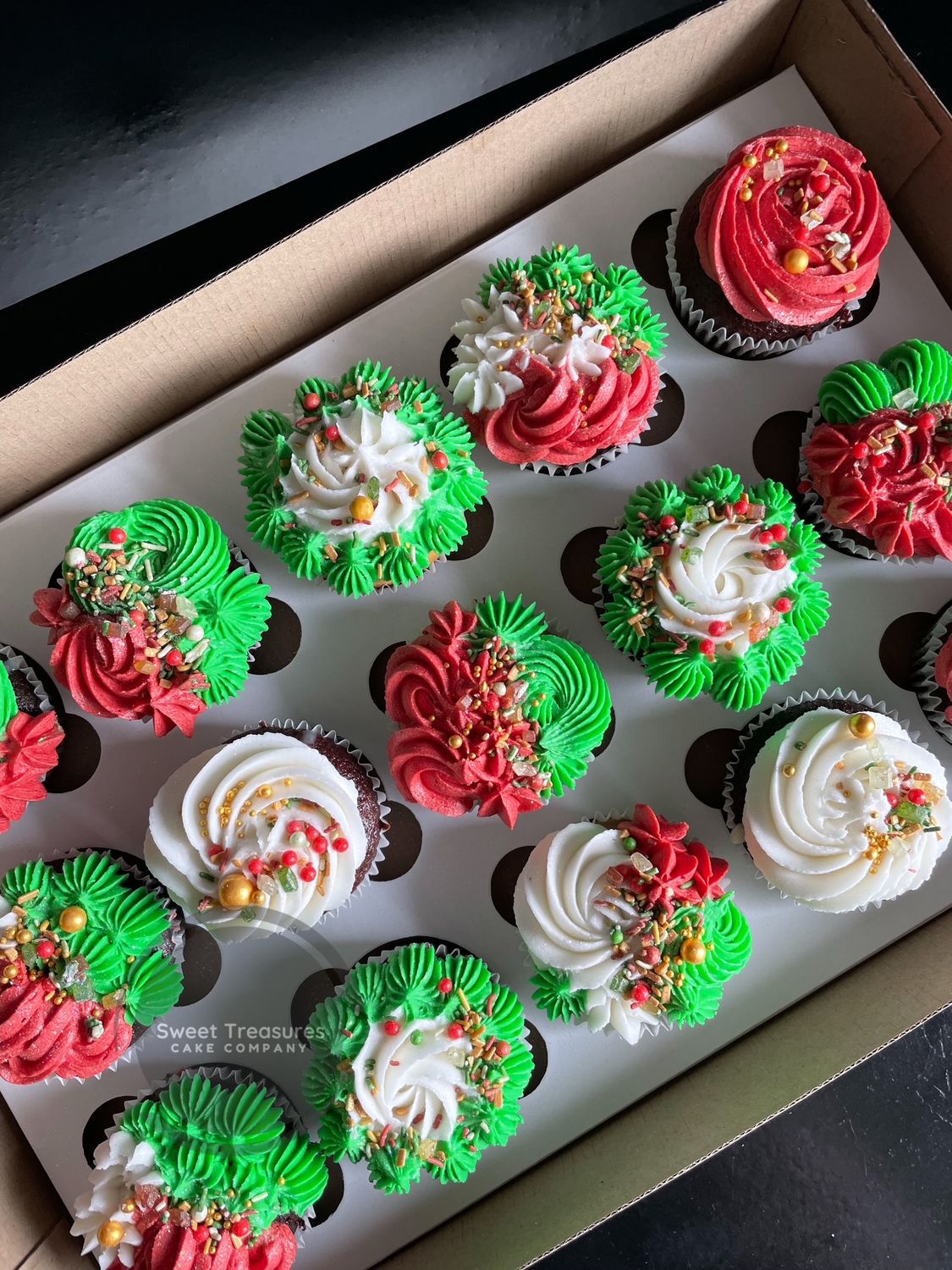 Christmas cupcakes