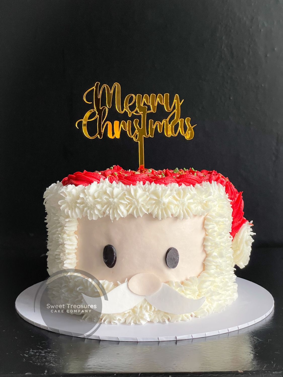 Buttercream Father Christmas themed Cake