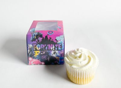 Cupcake Box WITH CUPCAKE: Fortnite Inspired