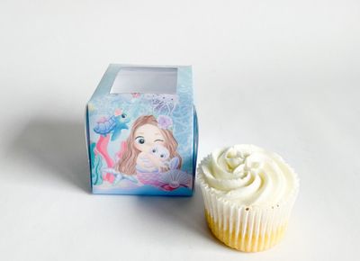 Cupcake Box WITH CUPCAKE: Mermaid Dreams