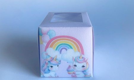 Cupcake Boxes WITH CUPCAKE: Unicorn Dreams