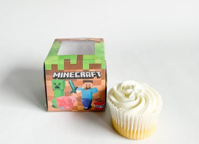 Cupcake Box WITH CUPCAKE: Minecraft