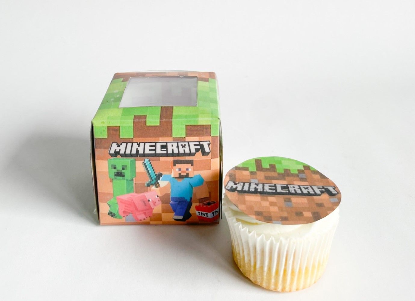 Cupcake Box WITH CUPCAKE: Minecraft