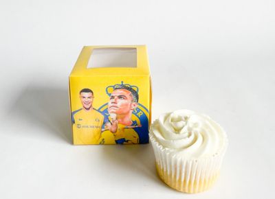 Cupcake Box WITH CUPCAKE: Soccer (Al Nassr) Ronaldo